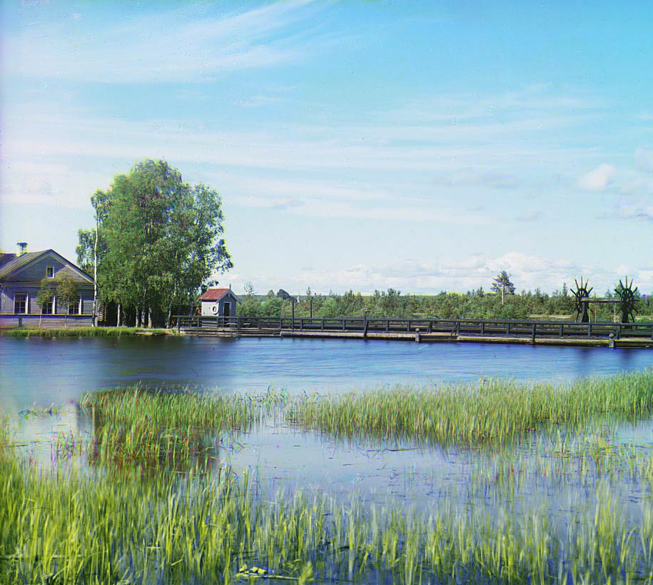 Плотина Святой Ксении на реке Вытегре, в староречье на 6 версте от города Вытегры
