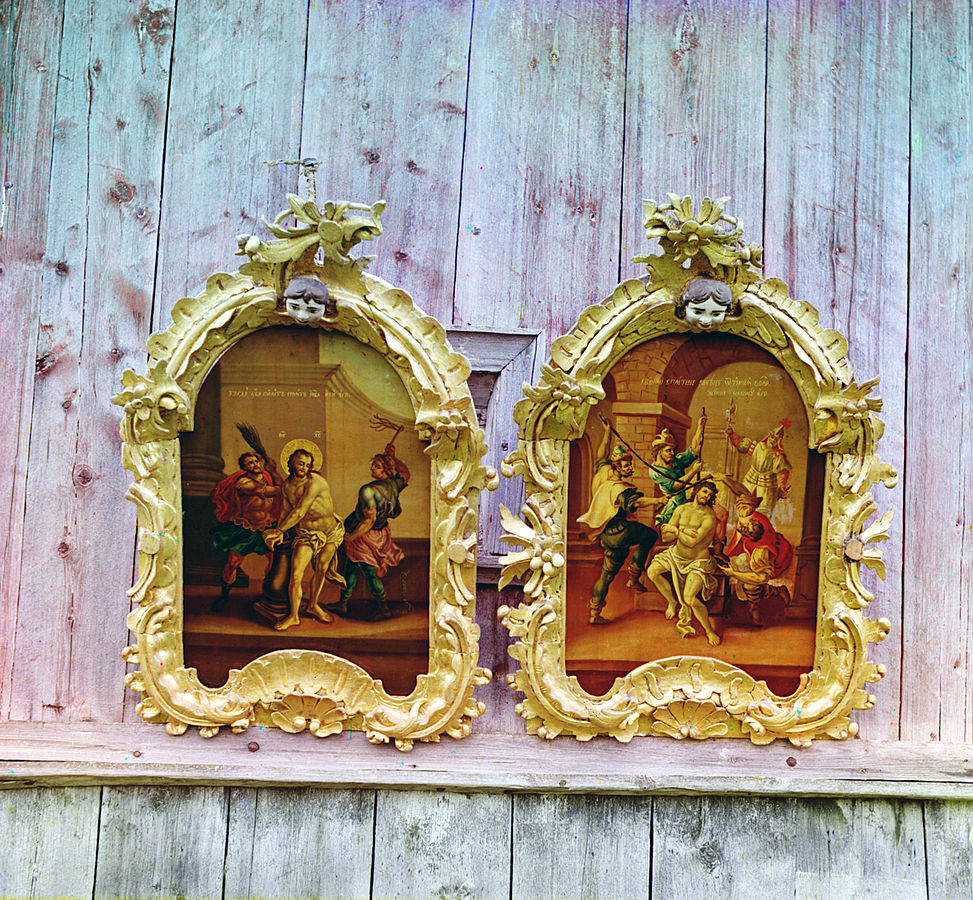 Две иконы в церкви Ильи Пророка. Белозерск