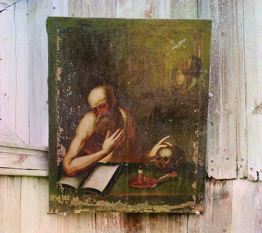 Икона Преподобного Иоанна Печерского, Многострадального в церкви Ильи Пророка. Белозерск