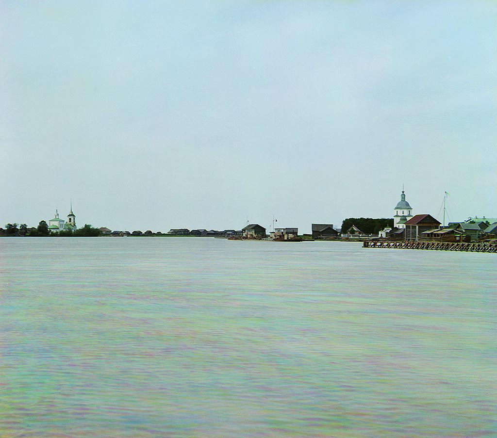 Вид на Крохино и Каргулино с плотины Императрицы Марии Федоровны