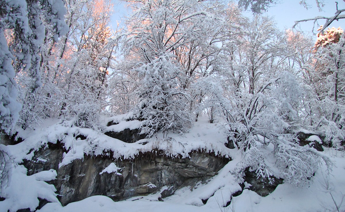 Горный Парк Рускеала зимой